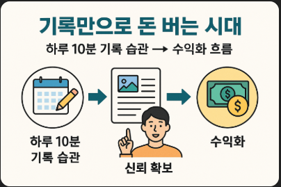 기록만으로 돈 버는 시대