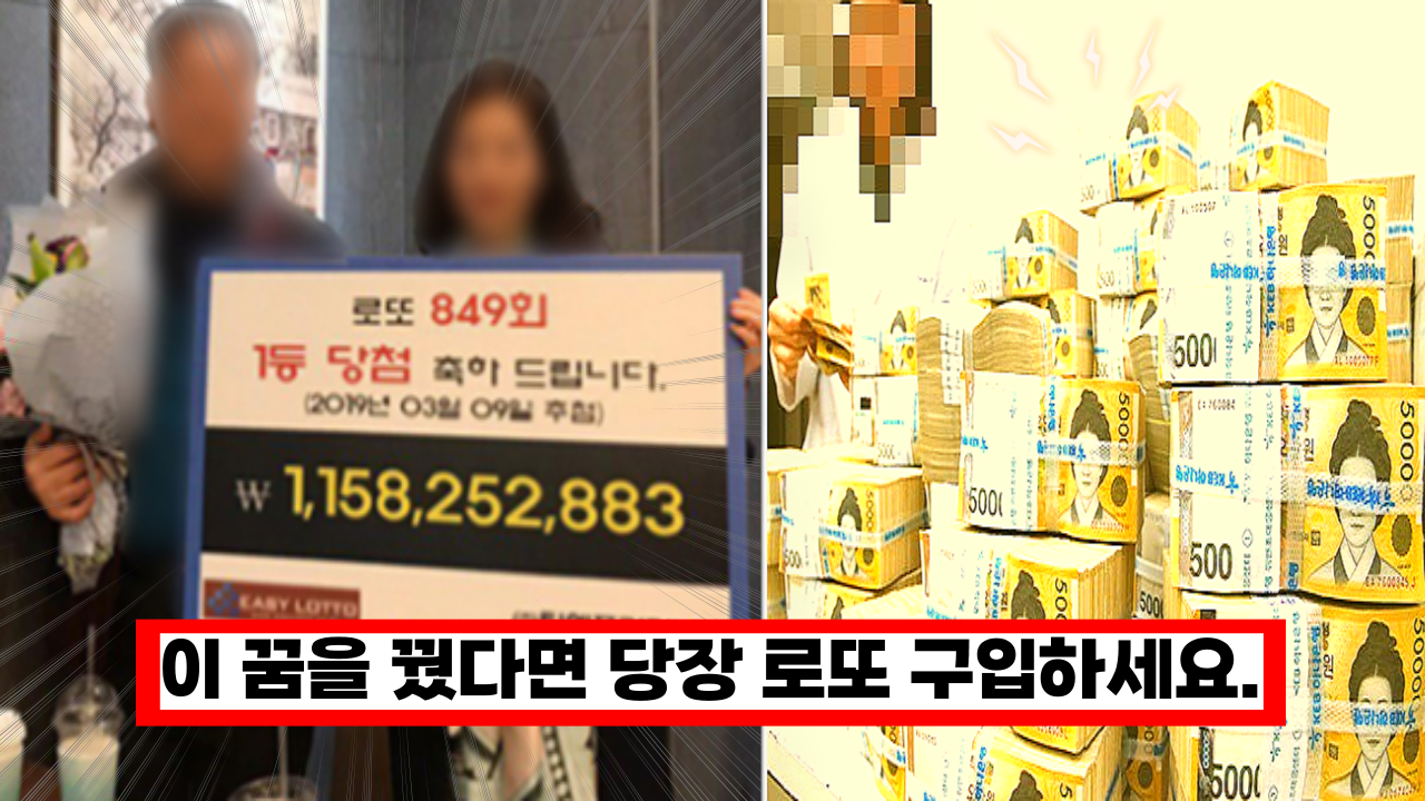  '돼지꿈, 황금똥꿈, 조상꿈 아닙니다.' 실제 로또 1등 당첨자들이 꿨다는 로또 당첨 꿈 3가지