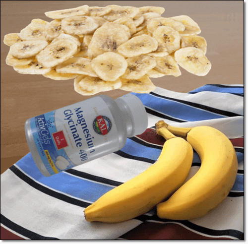 바나나와 마그네슘 영양제
