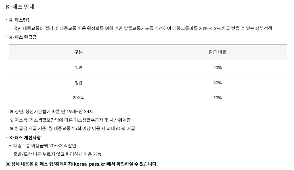 K패스 안내