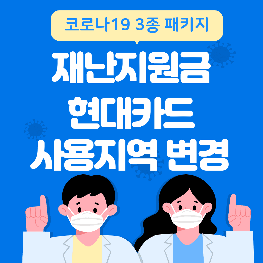 재난지원금 현대카드 사용지역 변경