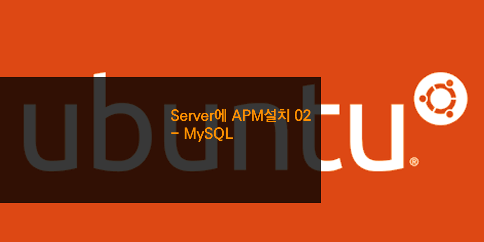 Server에 APM설치 02 - MySQL