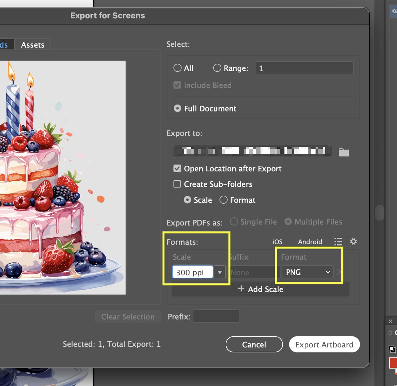 how to change png resolution in adobe illustrator