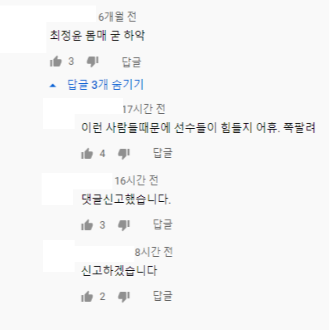 격투기 선수 최정윤 경기 영상에 충격적인 유튜브 댓글(+성희롱 스포츠미투 스폰서 몰카)