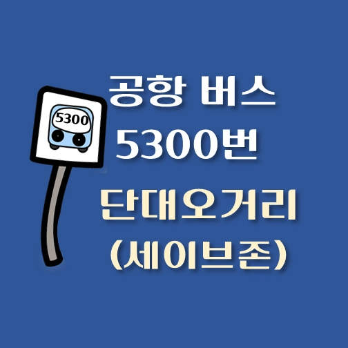 썸네일-단대오거리역-세이브존-인천공항-5300번-리무진-버스-정류장-안내