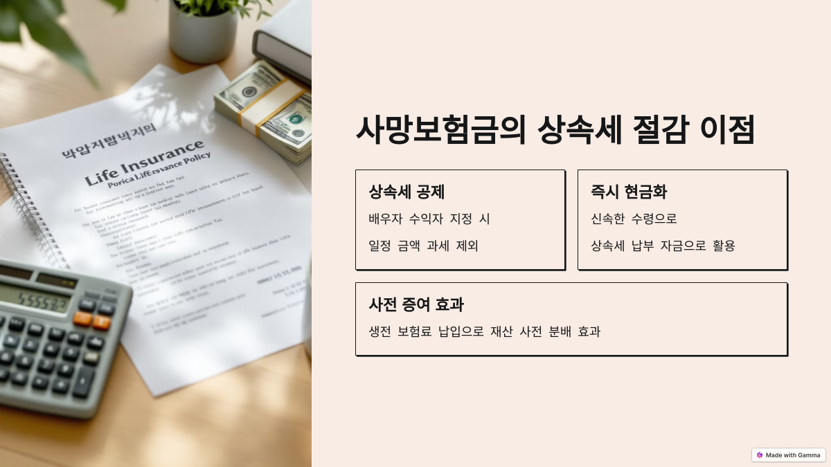 상속세 절감 전략: 사망보험금을 활용하는 방법