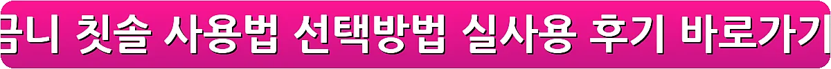 어금니 칫솔 사용법 선택방법 실사용 후기_16