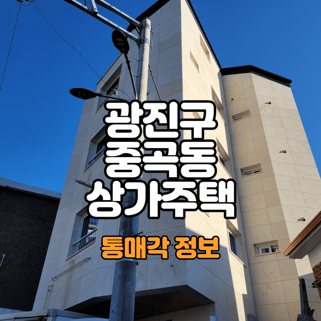 광진구 중곡동 상가주택