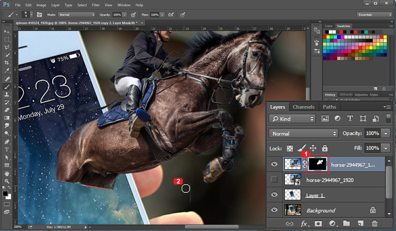 photoshop popup effect