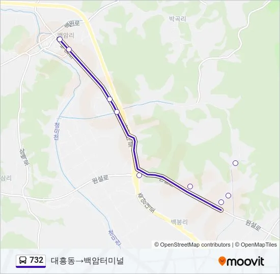 용인 백암터미널 시간표 요금 예매_3