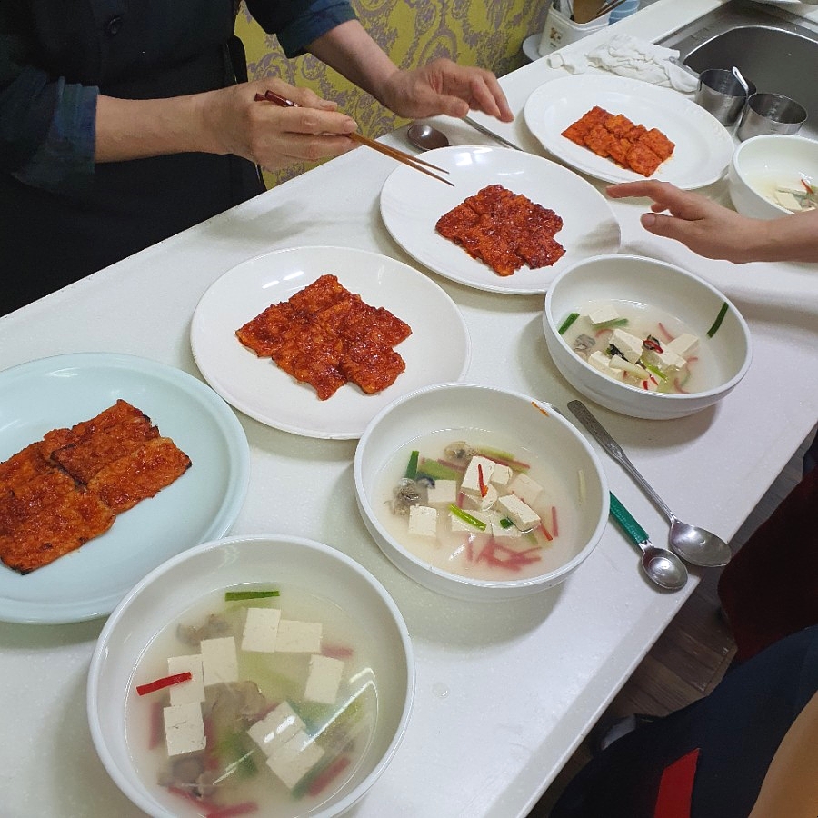 한식 실기학습 1주차 마산 현대요리 커피학원 2020년 7