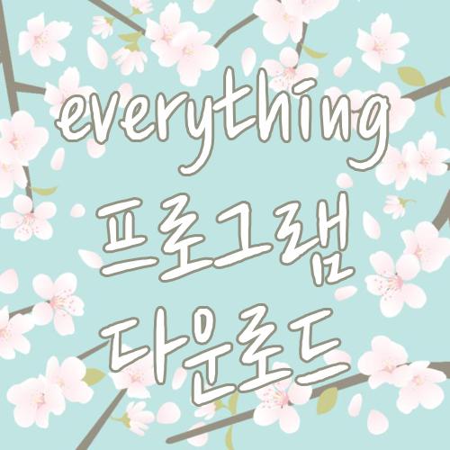 everything 프로그램 다운로드