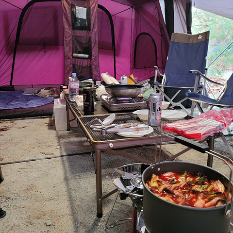  안성 곱창전골 맛집 "약수터식당" 포장방문기