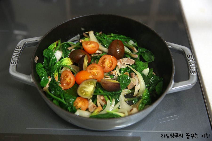 이탈리아식 오믈렛 만들기 시금치 프리타타 15