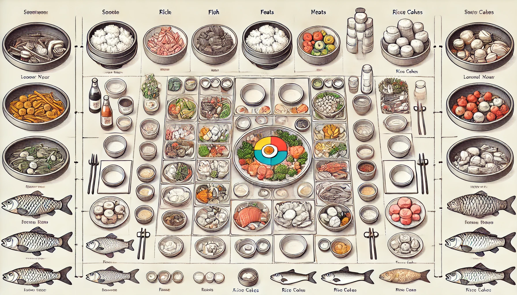 설날 차례상 배치 방법
