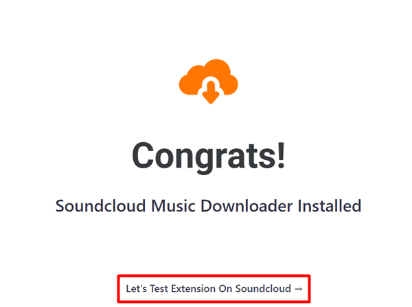 설치완료- Let&#39;s-Test-Extension-On-Soundcloud-클릭해서-사운드클라우드-홈페이지로-이동하기