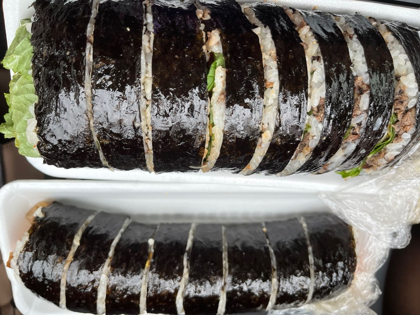 대중김밥 포장