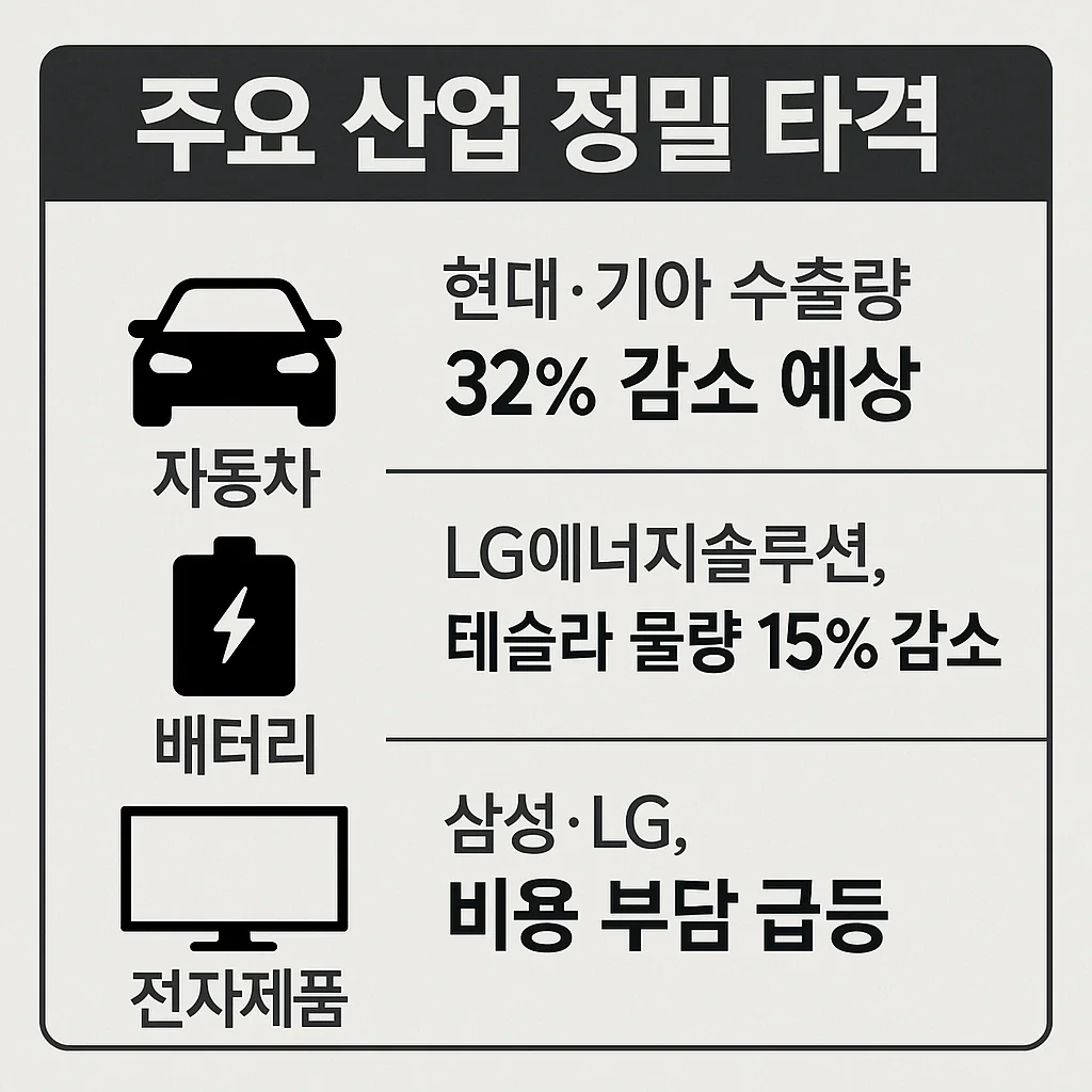 주요 산업 정밀 타격