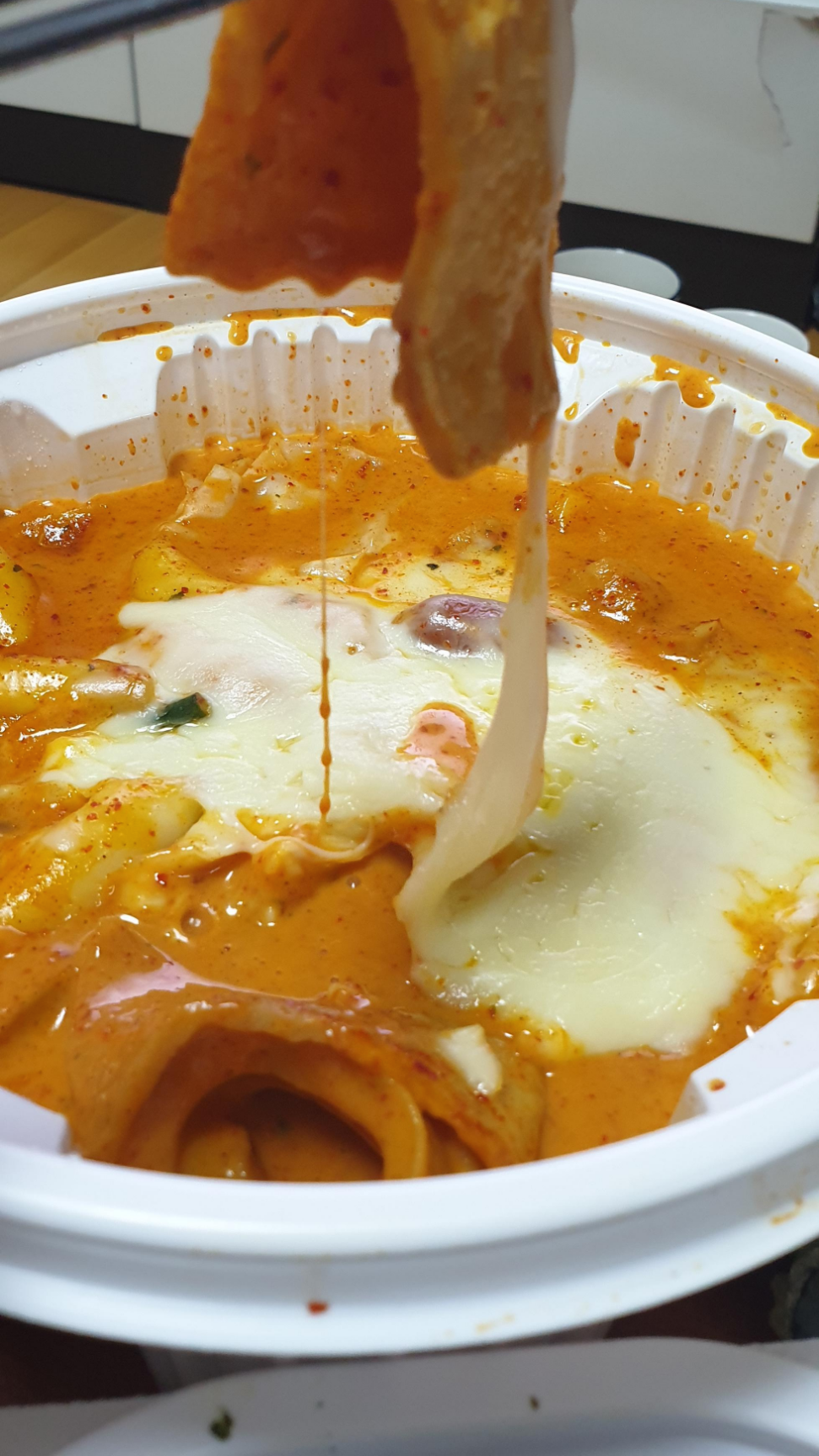  [문정] 엽기떡볶이 - 로제떡볶이반반, 주먹김밥, 모둠튀김