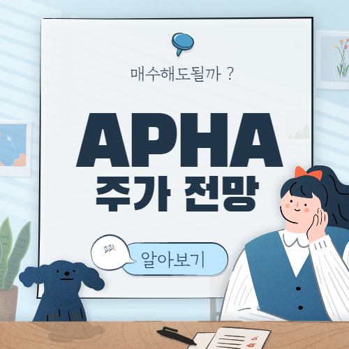  APHA 주가 전망 :: aphria 아프리아 주식