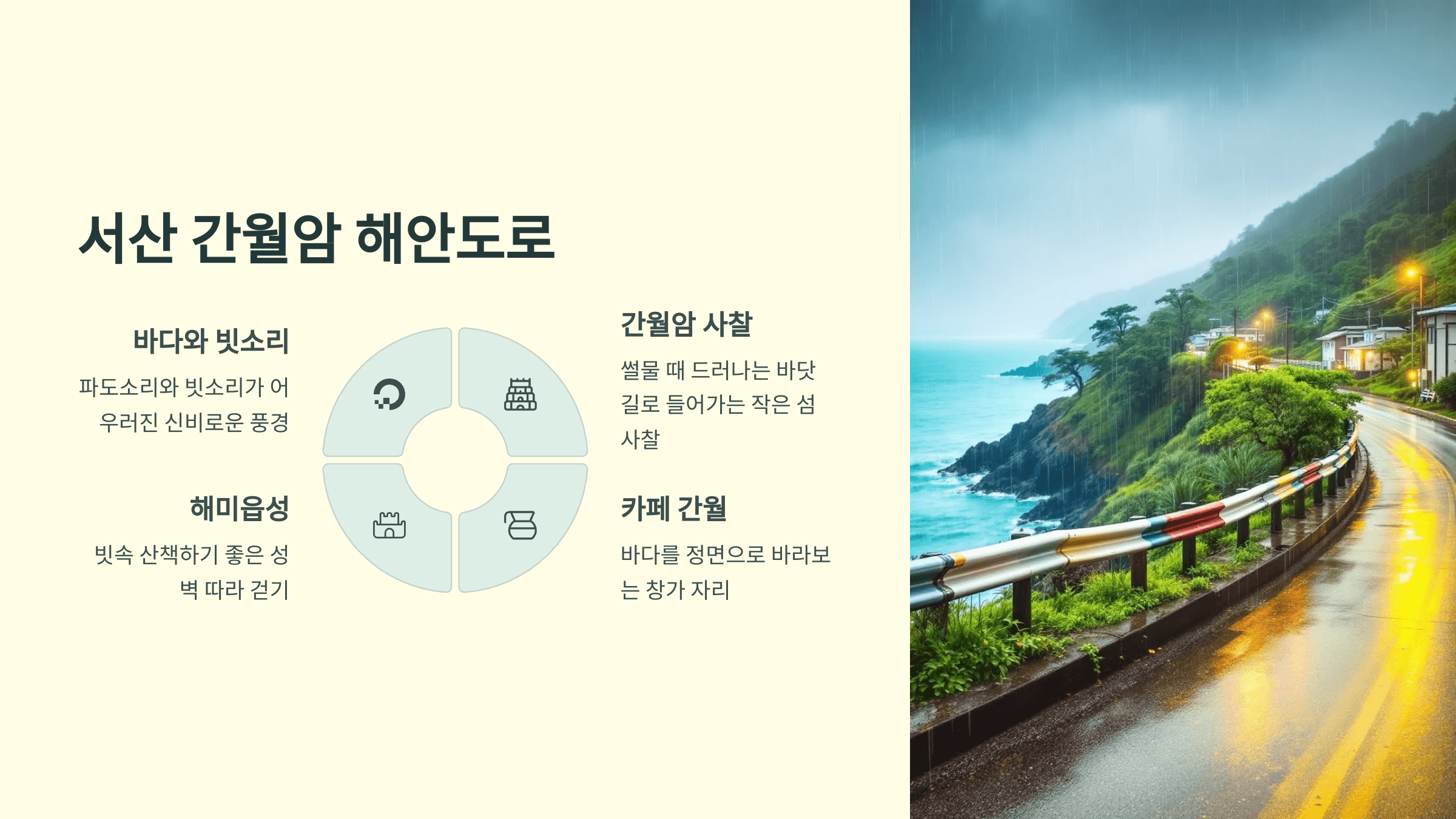 간월암 해안도로