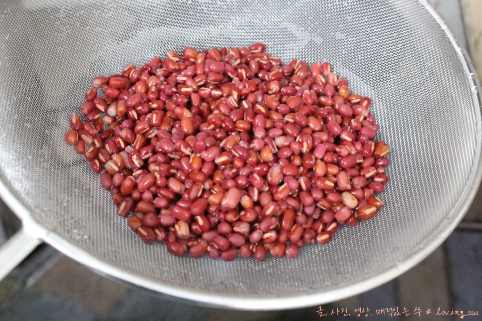 간단하게 팥 삶는 법까지~ 붉은색 밥 만들기 정말 16