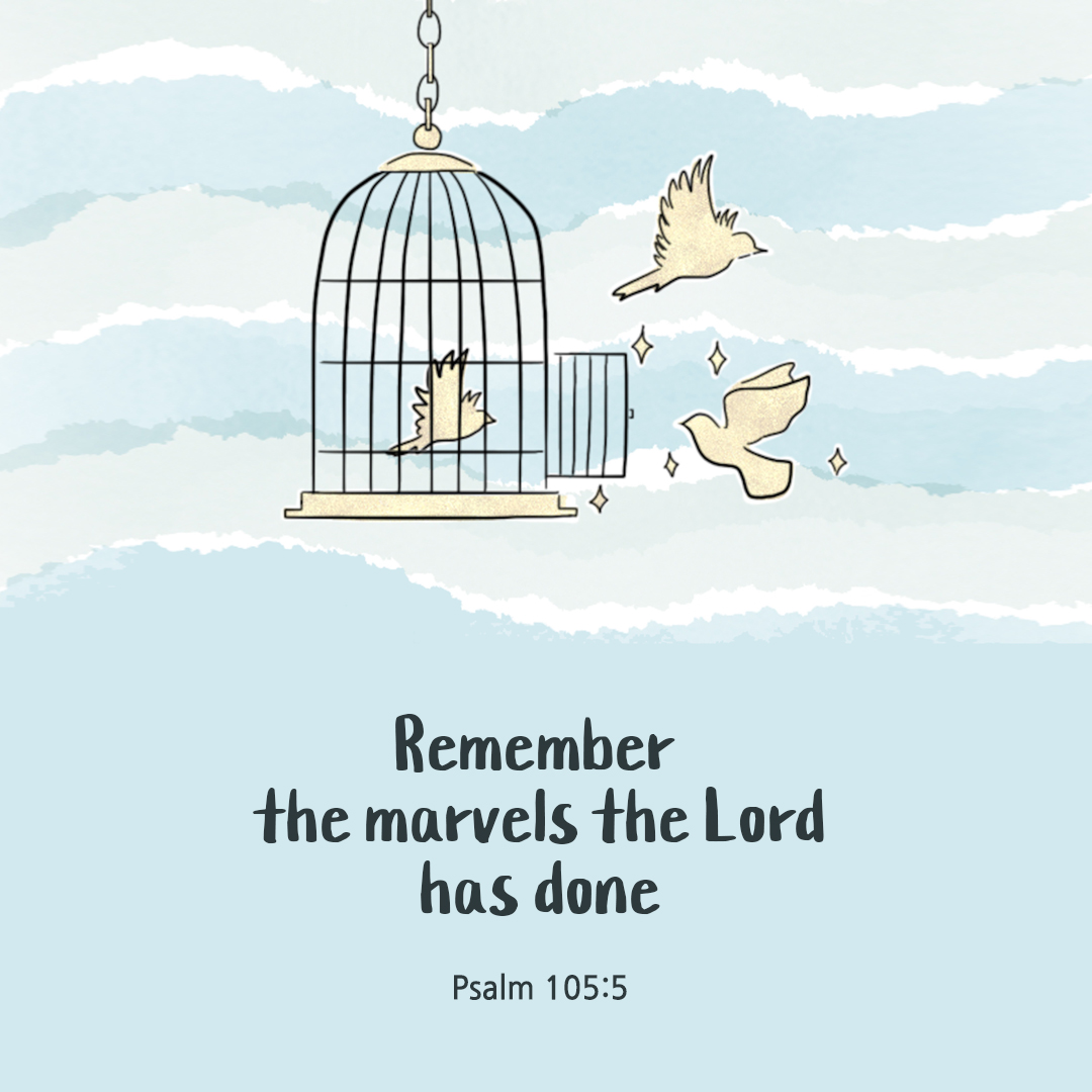 Remember the marvels the Lord has done. (Psalm 105:5)