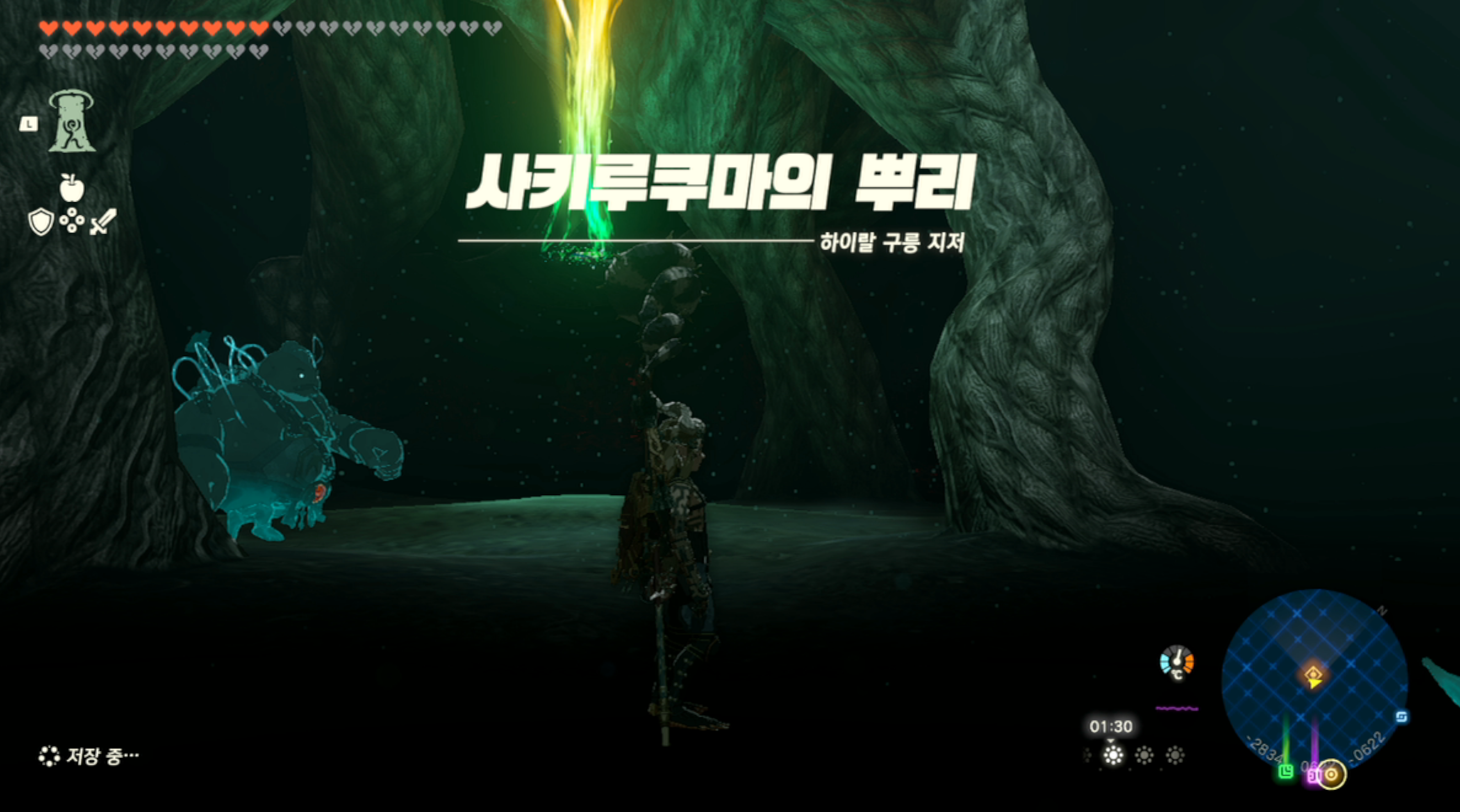  젤다의 전설 티어스 오브 더 킹덤 : 사키루쿠마의 뿌리 위치