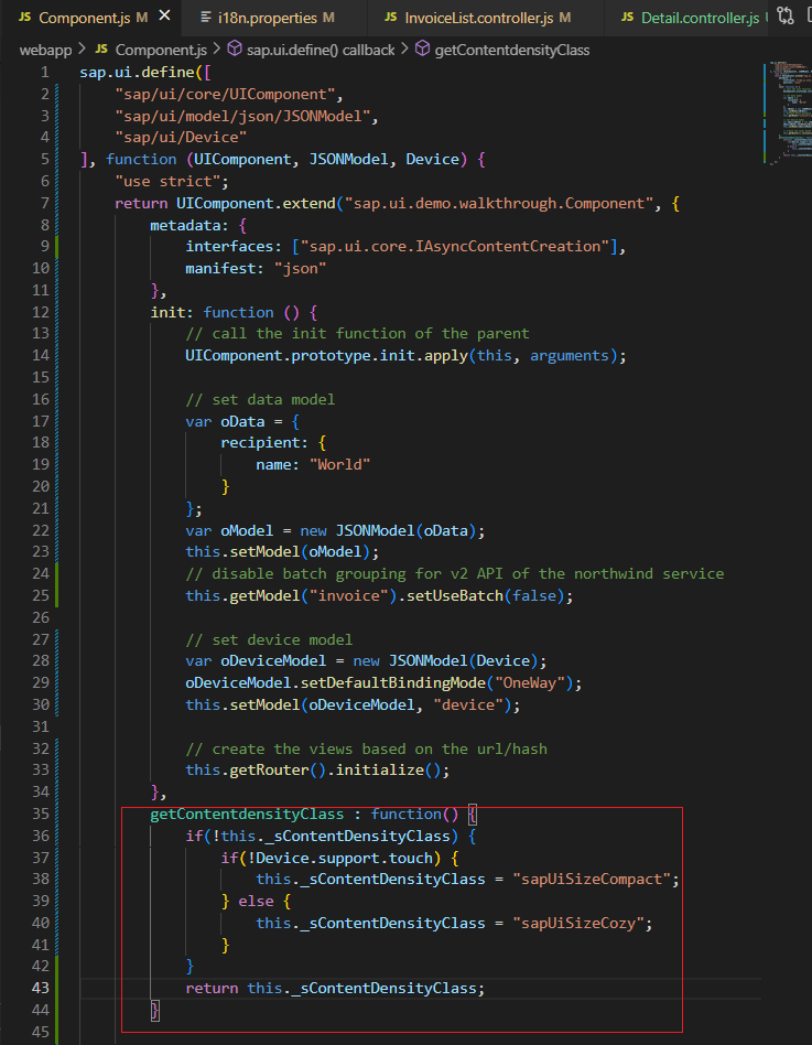  [ SAPUI5 ] Content Density