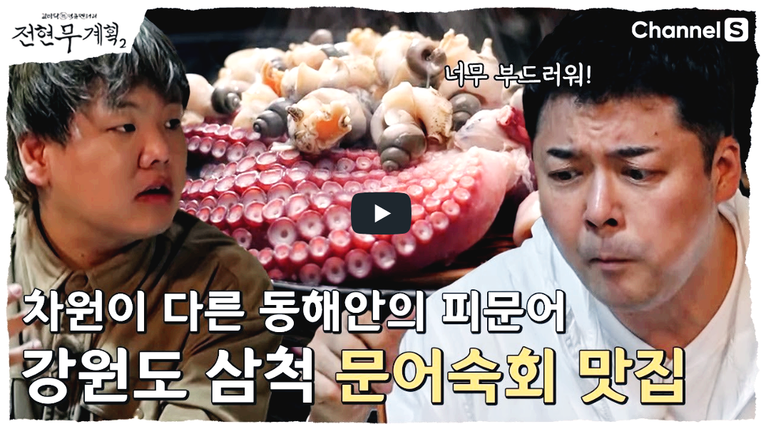 전현무계획2 삼척 문어숙회 맛집 방송 영상