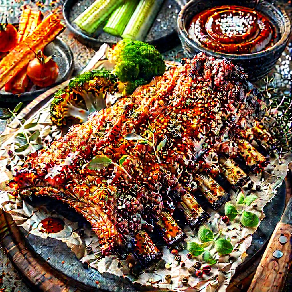 야식 술도둑!! 에어프라이어로 만든 등갈비구이♡