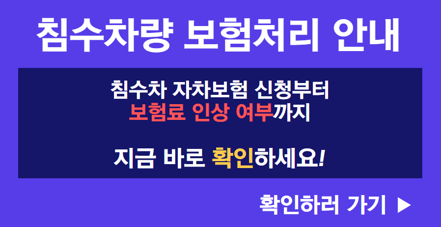 침수차량 보험처리