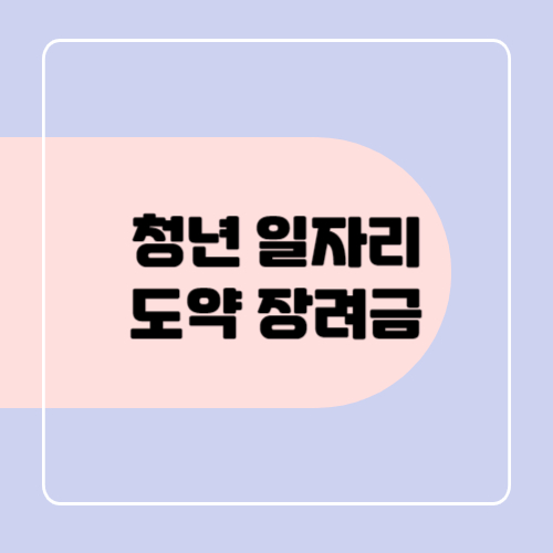 청년일자리도약장려금