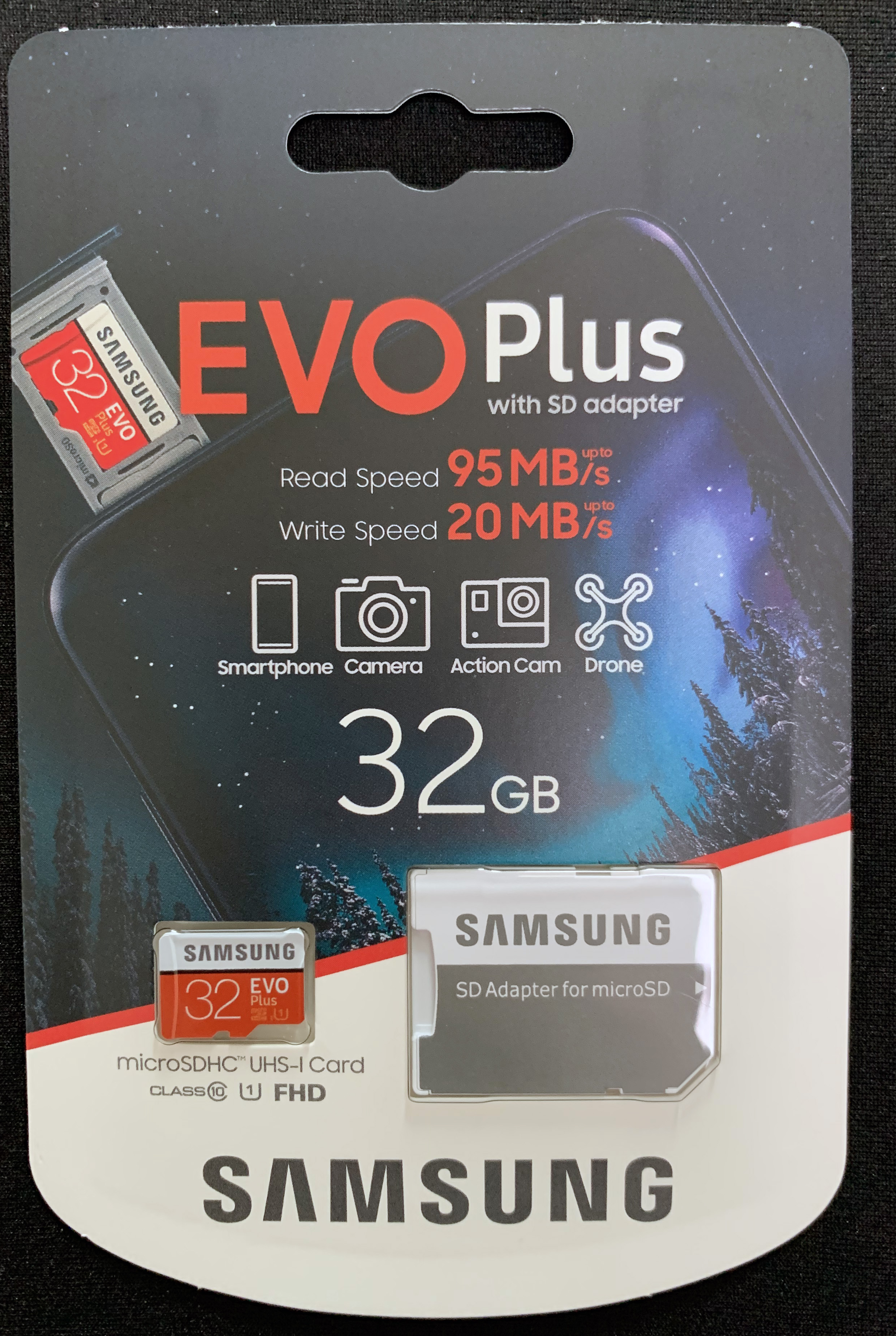 Samsung EVO Plus microSDHC UHS-I Card 32GB (MB-MC32GA/KR&amp;#44; 2020)