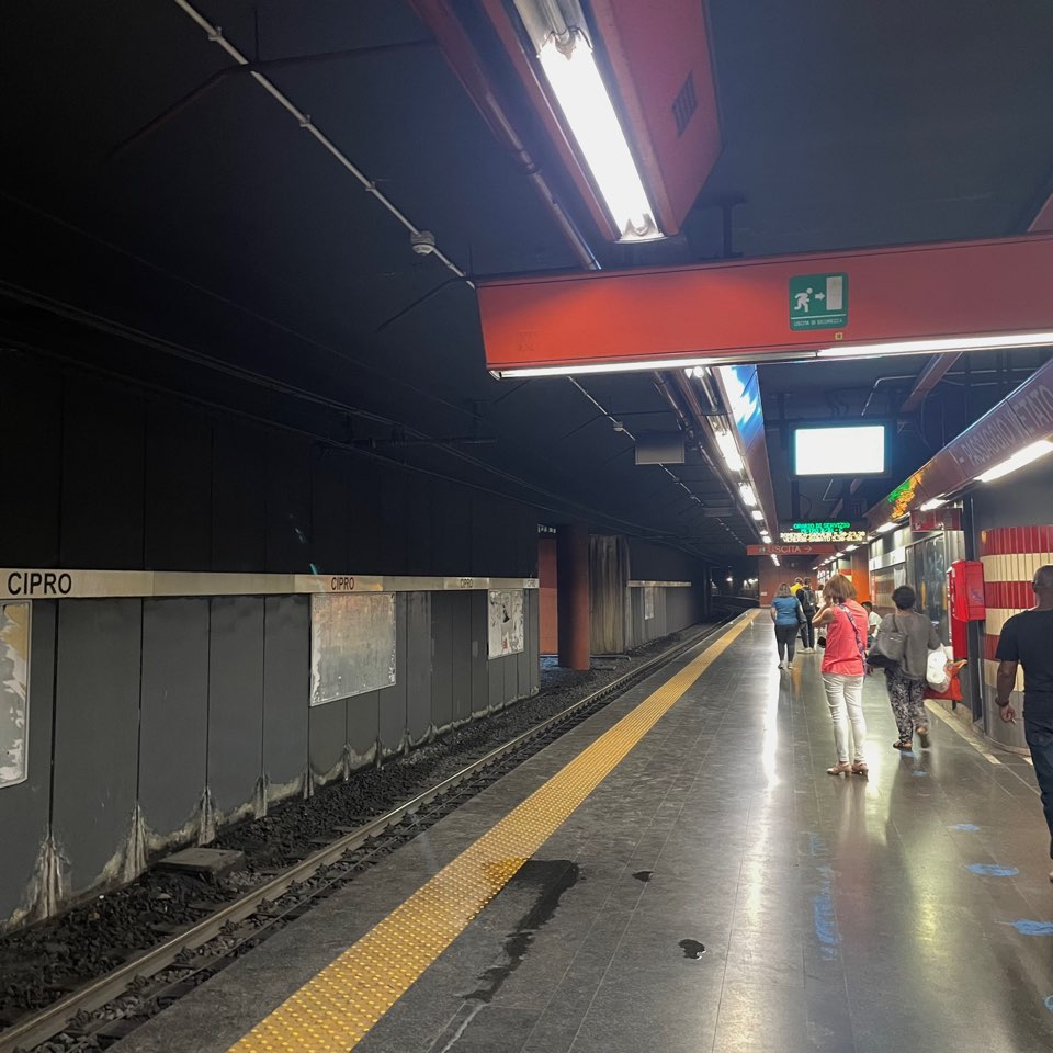 로마 지하철 모습