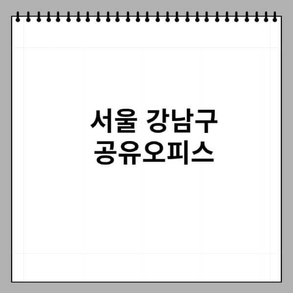 서울-강남구-공유오피스-추천-가격-1인실-2인실-4인실-소호사무실