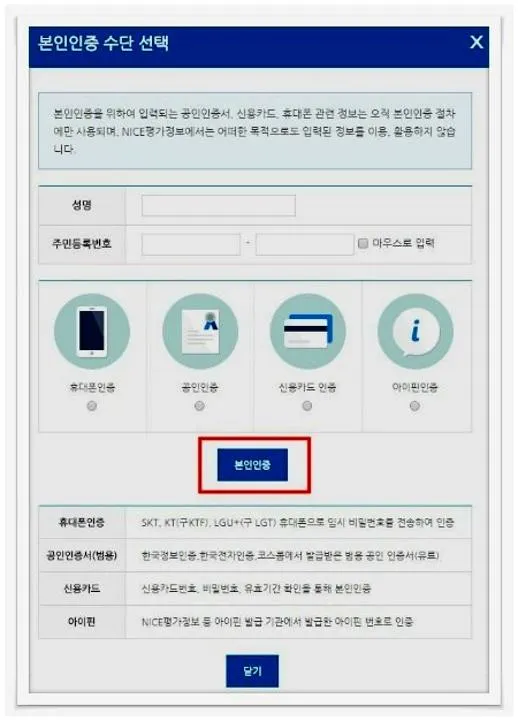 신용불량자 조회