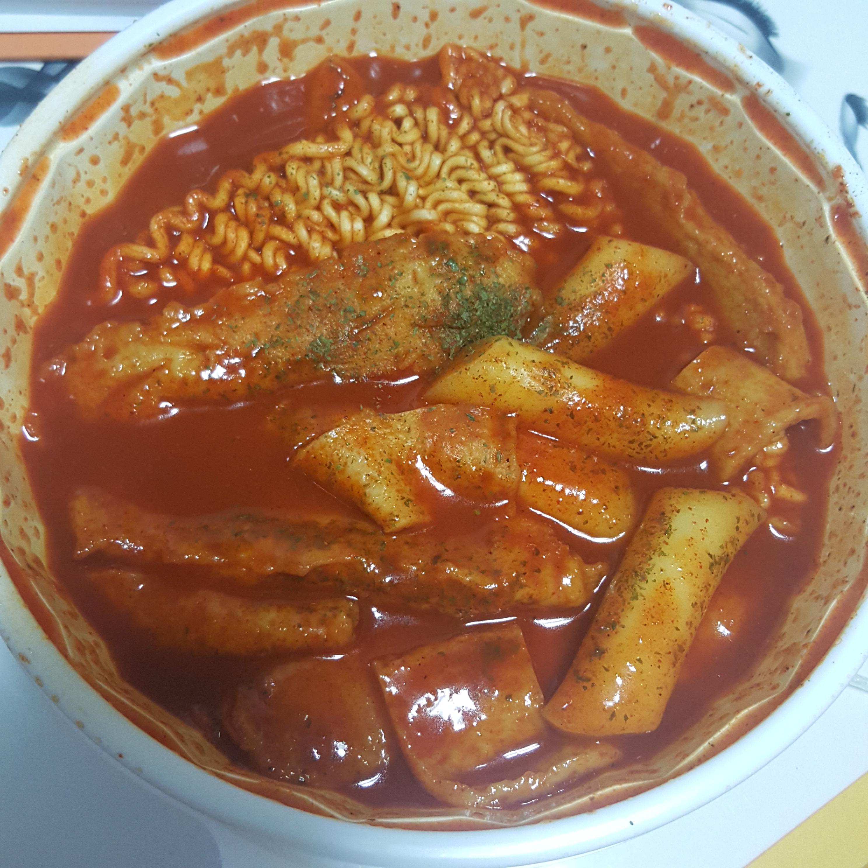  빨봉분식 빨봉떡볶이, 고추튀김! 배달도 가능. 내돈내산