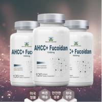 헬시파트너 AHCC 후코이단 1500mg 3통 표고버섯 균사체 알파글루칸 미역귀, 120정, 3개