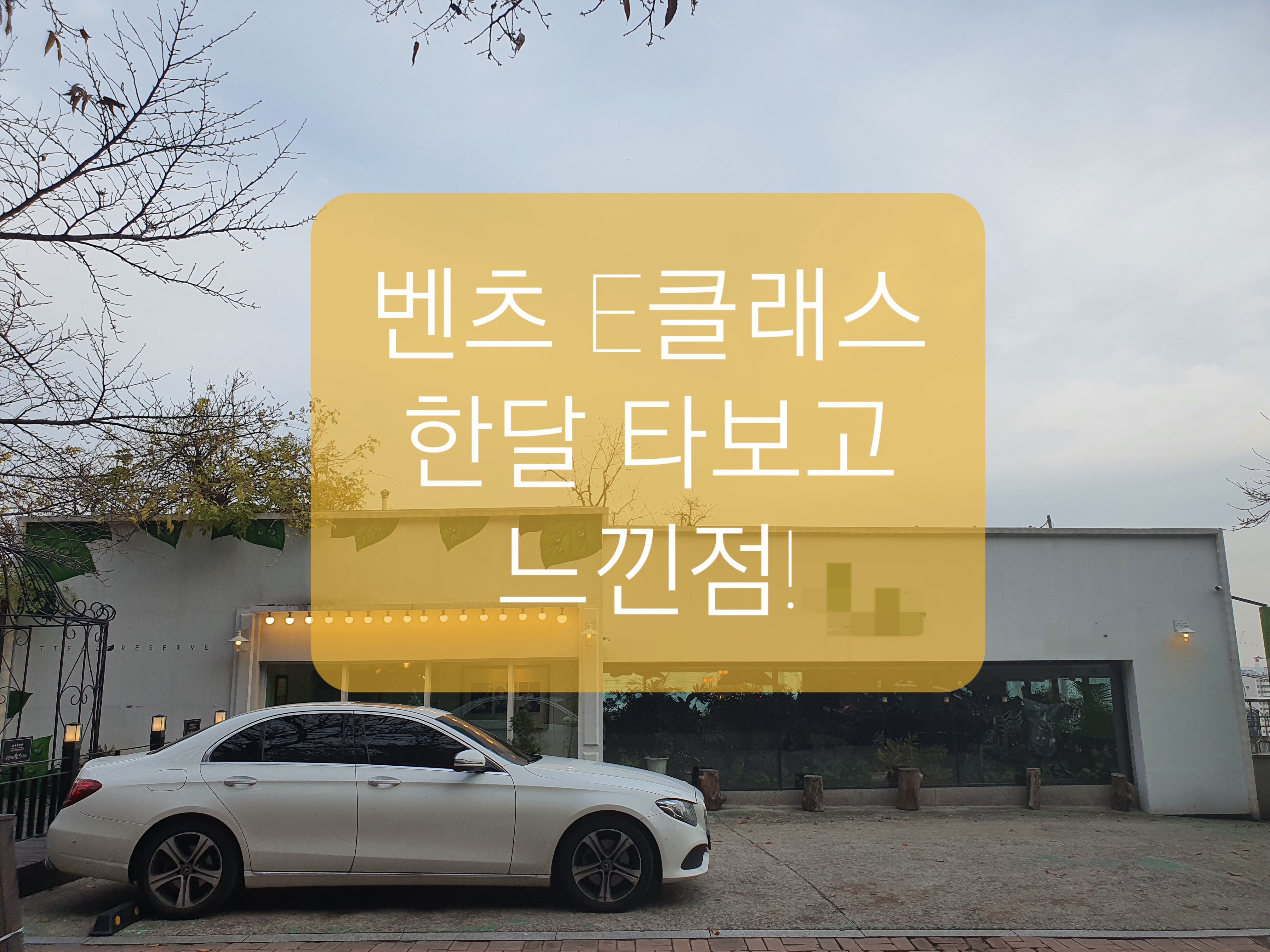  벤츠 E클래스 한달 시승기 (W213)