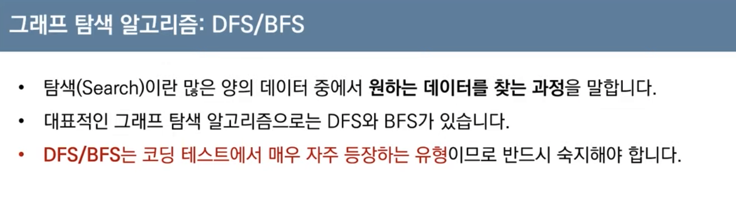 (이코테 2021 강의 몰아보기) 3. DFS & BFS