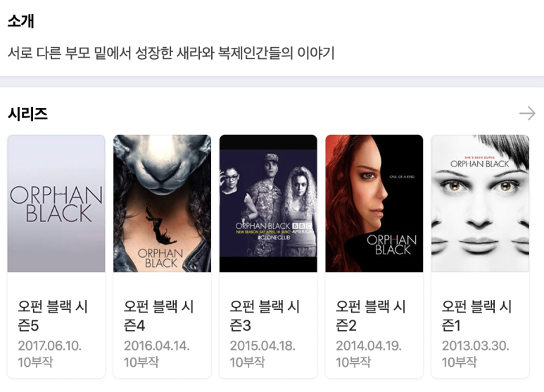 Black 시즌 1~5 밤샘해 봄 넷플릭스 미드오펀 블랙 Orphan 9