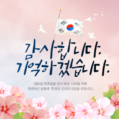  현충일 뜻, 이미지/일러스트/태극기/조기게양