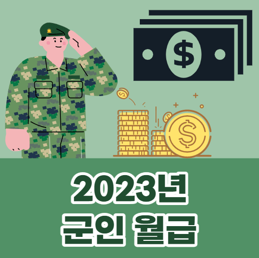 군인 월급 2023