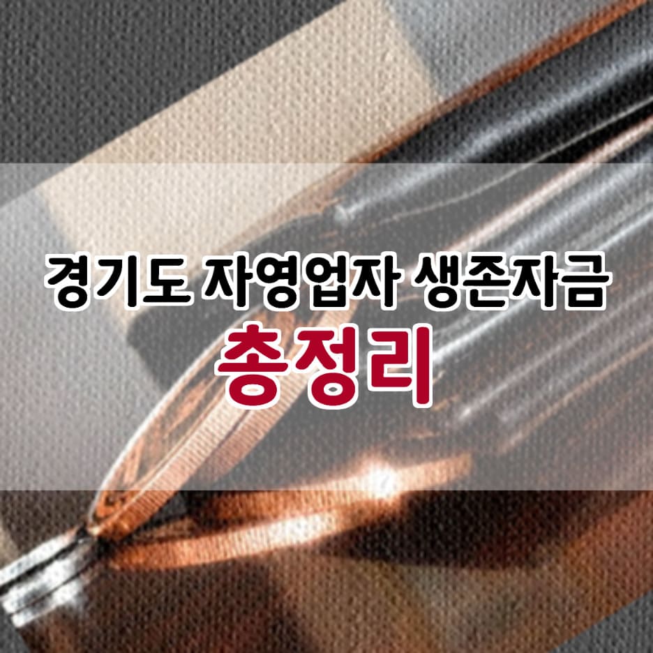 경기도 자영업자 생존자금