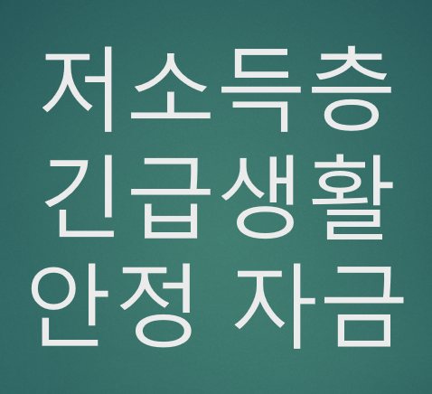  김해시 저소득층 긴급생활 지원금 신청