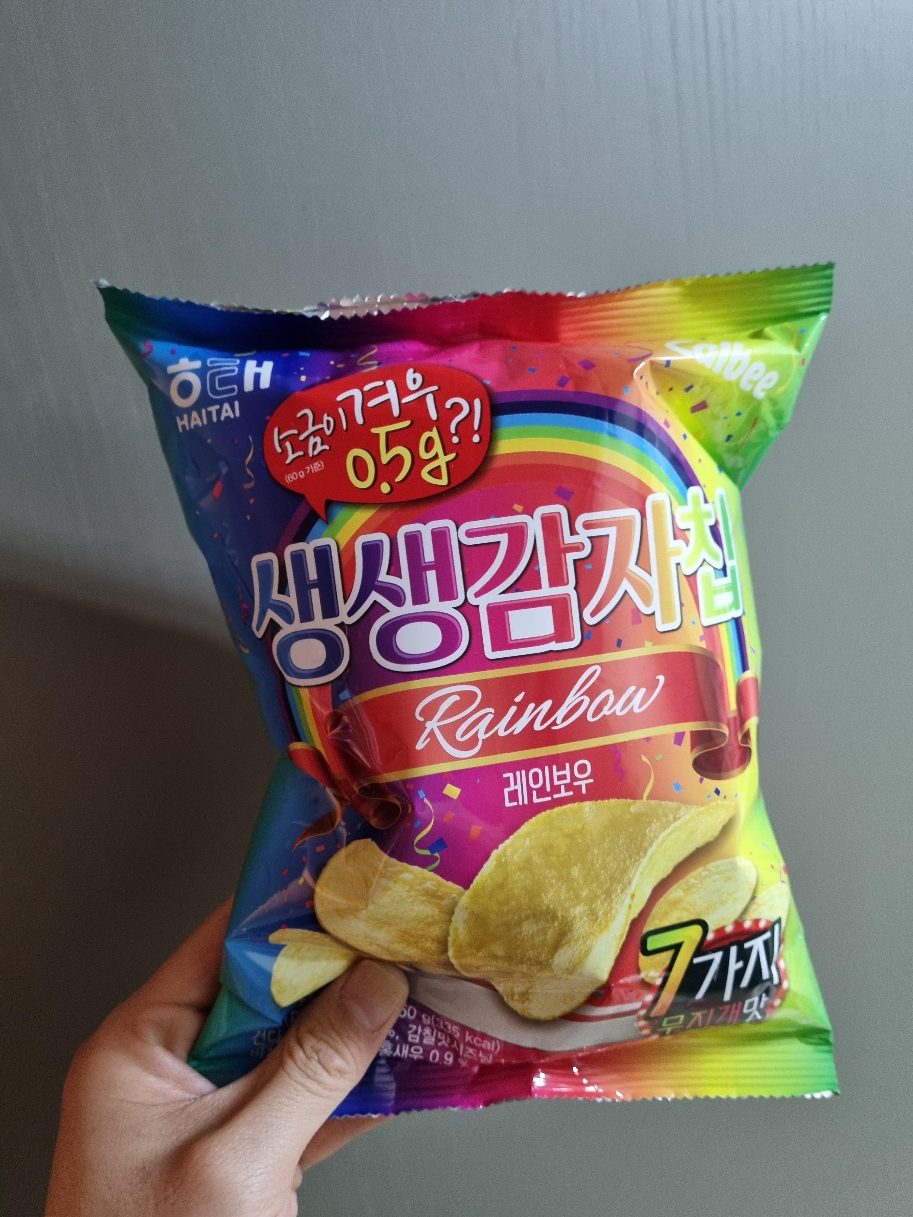  GS25 신상과자 리뷰 생생감자칩 맛소금 팝콘 햇 팝콘 왕새우칩