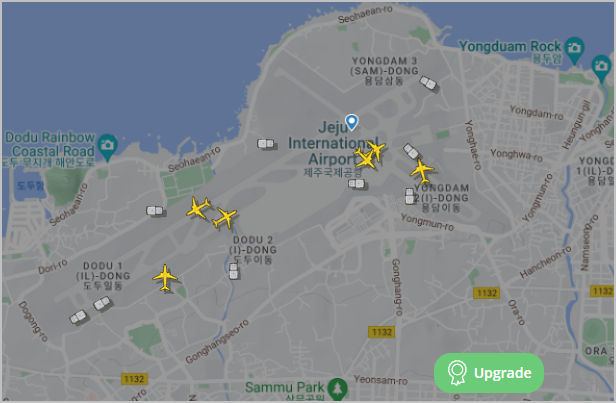제주국제공항 비행기 위치
