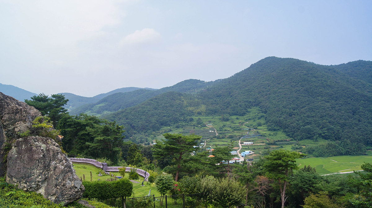 남해 독일마을 원예예술촌 전망대 좌측 풍경