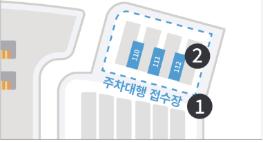 제2여객터미널-주차대행-접수장-안내